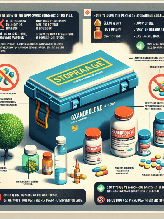Cómo almacenar correctamente Oxandrolona