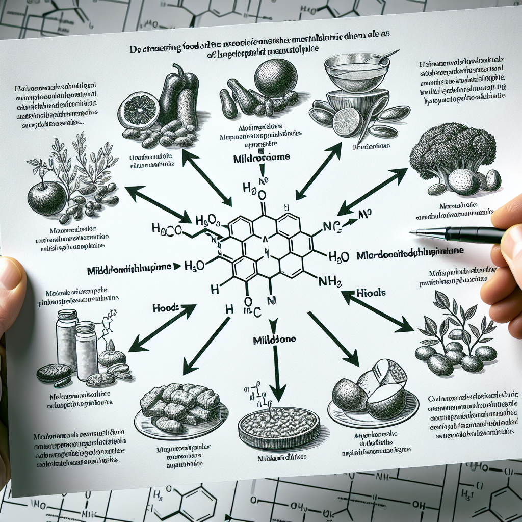 Qué alimentos facilitan el metabolismo de Mildronate Dihydricume
