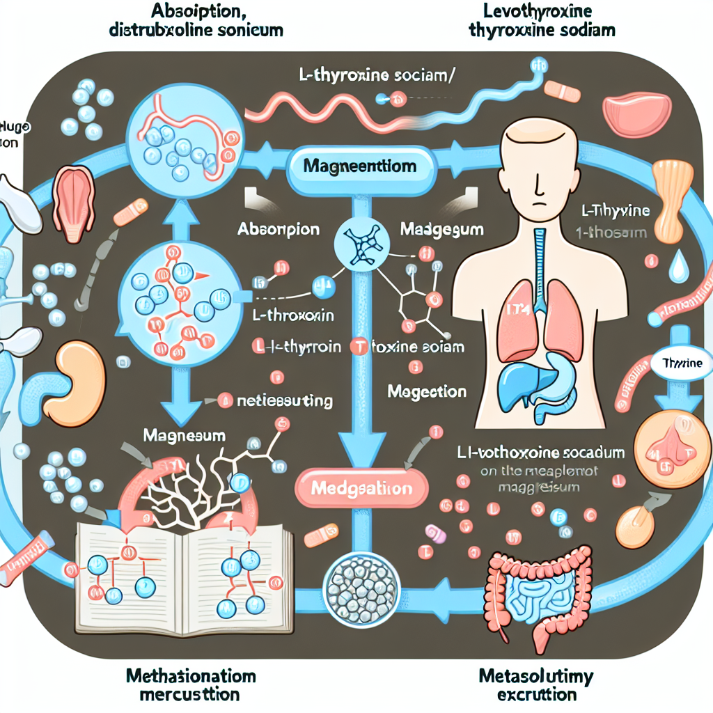 Cómo influye L-Thyroxine Sodium/Levothyroxine Sodium (LT4 sodium) en el metabolismo del magnesio