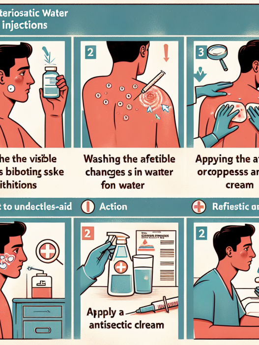 Qué hacer si Agua bacteriostática para inyección produce cambios en la piel