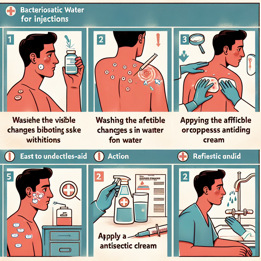 Qué hacer si Agua bacteriostática para inyección produce cambios en la piel