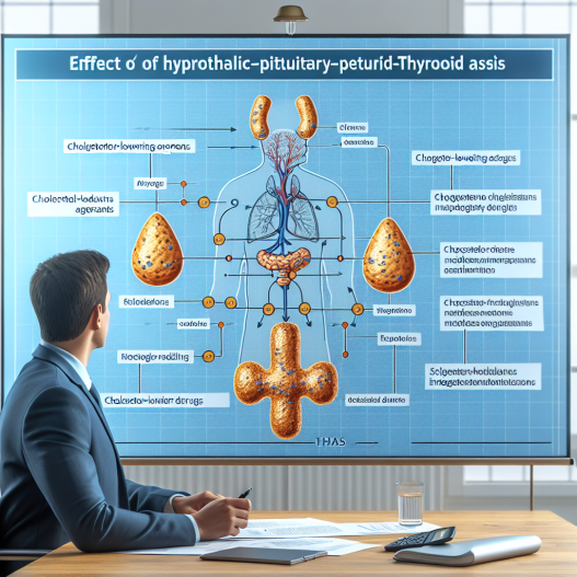 Cómo afecta Colesterol - agentes reductores al eje HPTA