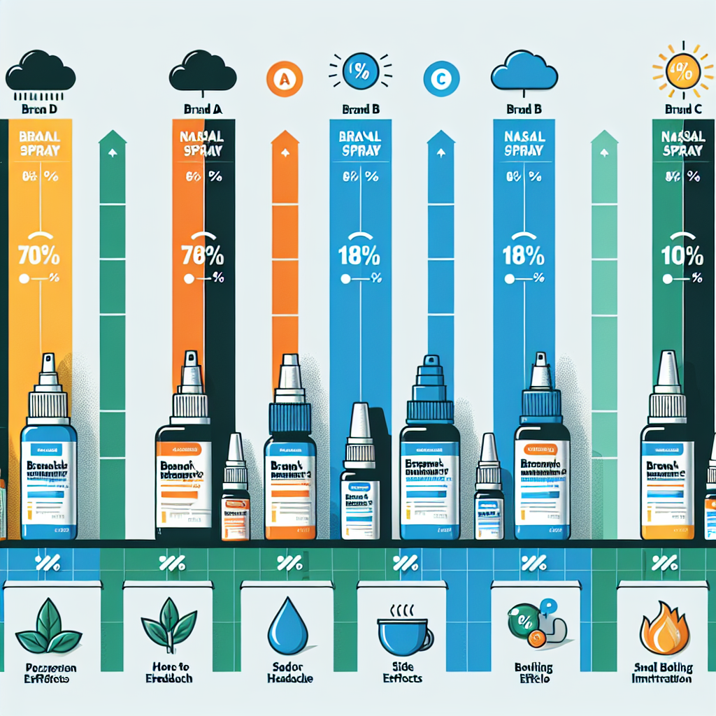 Diferencias de resultados entre marcas de Aerosoles nasales